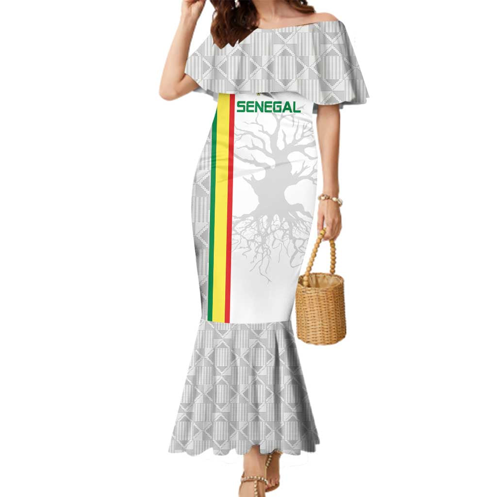 Custom Senegal Football Family Matching Mermaid Dress and Hawaiian Shirt Road To Champions