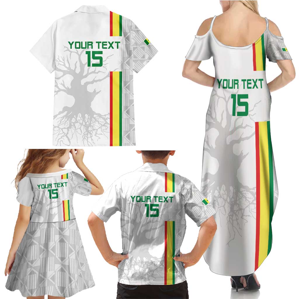 Custom Senegal Football Family Matching Summer Maxi Dress and Hawaiian Shirt Road To Champions