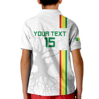 Custom Senegal Football Kid Polo Shirt Road To Champions