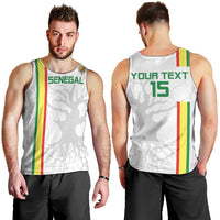 Custom Senegal Football Men Tank Top Road To Champions