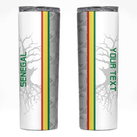 Custom Senegal Football Skinny Tumbler Road To Champions