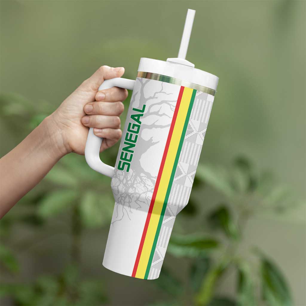 Custom Senegal Football Tumbler With Handle Road To Champions