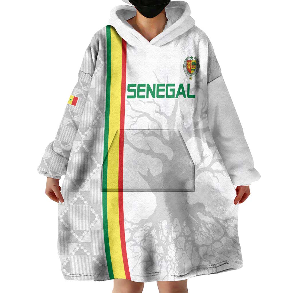 Custom Senegal Football Wearable Blanket Hoodie Road To Champions