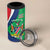 Personalised Namibia Independence Day 4 in 1 Can Cooler Tumbler Coat Of Arms With African Pattern