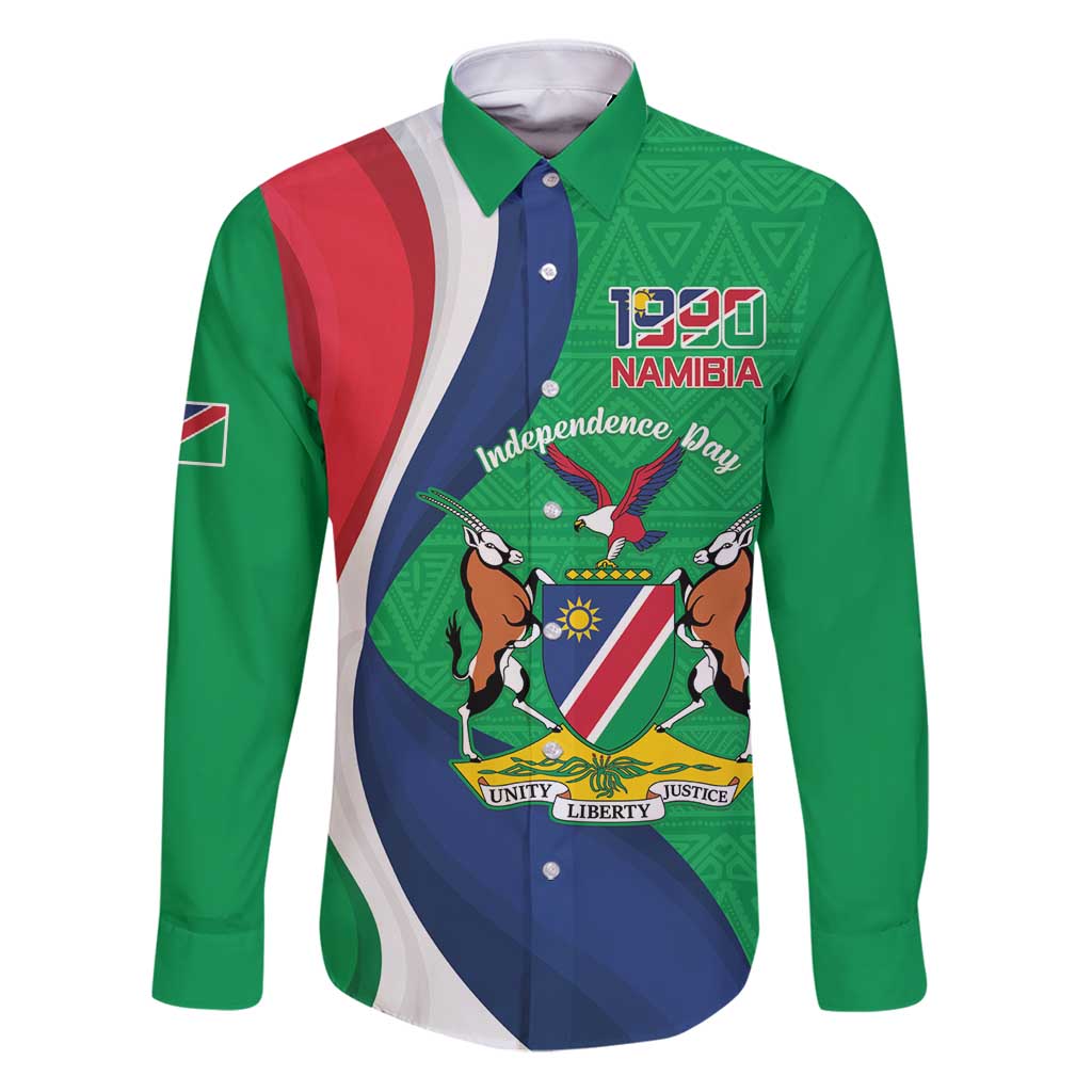 Personalised Namibia Independence Day Family Matching Puletasi and Hawaiian Shirt Coat Of Arms With African Pattern