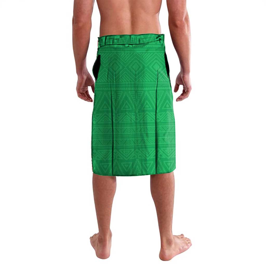 Personalised Namibia Independence Day Lavalava Coat Of Arms With African Pattern
