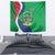 Personalised Namibia Independence Day Tapestry Coat Of Arms With African Pattern