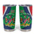 Personalised Namibia Independence Day Tumbler Cup Coat Of Arms With African Pattern