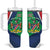 Personalised Namibia Independence Day Tumbler With Handle Coat Of Arms With African Pattern