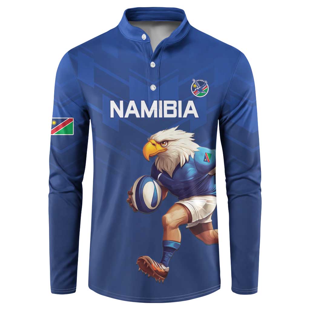 Namibia Rugby Custom Button Sweatshirt Go Welwitschias