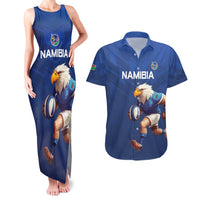 Namibia Rugby Custom Couples Matching Tank Maxi Dress and Hawaiian Shirt Go Welwitschias