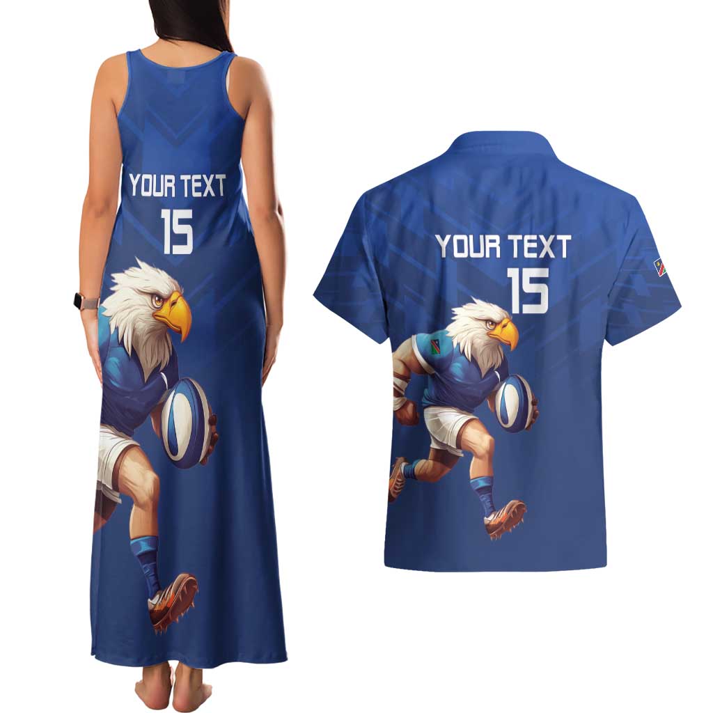 Namibia Rugby Custom Couples Matching Tank Maxi Dress and Hawaiian Shirt Go Welwitschias