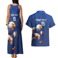 Namibia Rugby Custom Couples Matching Tank Maxi Dress and Hawaiian Shirt Go Welwitschias