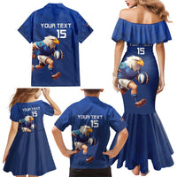 Namibia Rugby Custom Family Matching Mermaid Dress and Hawaiian Shirt Go Welwitschias