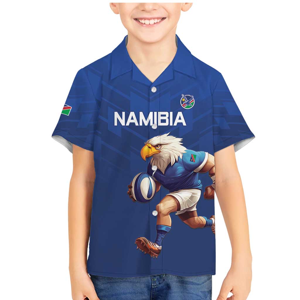 Namibia Rugby Custom Family Matching Mermaid Dress and Hawaiian Shirt Go Welwitschias