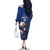 Namibia Rugby Custom Family Matching Off The Shoulder Long Sleeve Dress and Hawaiian Shirt Go Welwitschias
