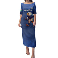 Namibia Rugby Custom Family Matching Puletasi and Hawaiian Shirt Go Welwitschias