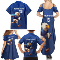 Namibia Rugby Custom Family Matching Summer Maxi Dress and Hawaiian Shirt Go Welwitschias