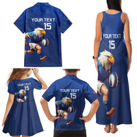 Namibia Rugby Custom Family Matching Tank Maxi Dress and Hawaiian Shirt Go Welwitschias