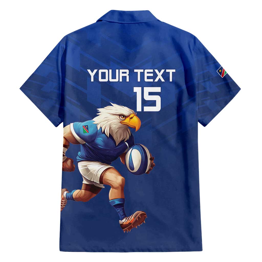 Namibia Rugby Custom Family Matching Tank Maxi Dress and Hawaiian Shirt Go Welwitschias