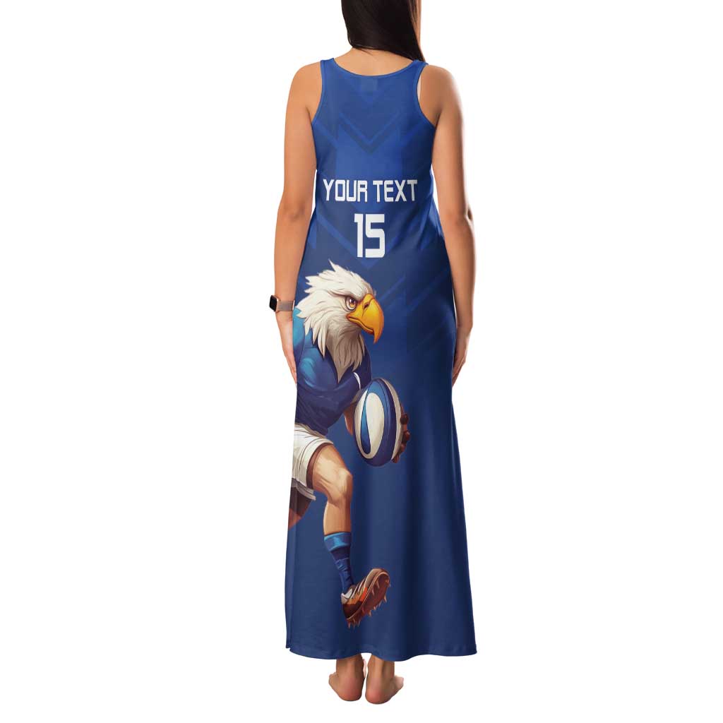 Namibia Rugby Custom Family Matching Tank Maxi Dress and Hawaiian Shirt Go Welwitschias
