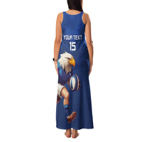 Namibia Rugby Custom Family Matching Tank Maxi Dress and Hawaiian Shirt Go Welwitschias