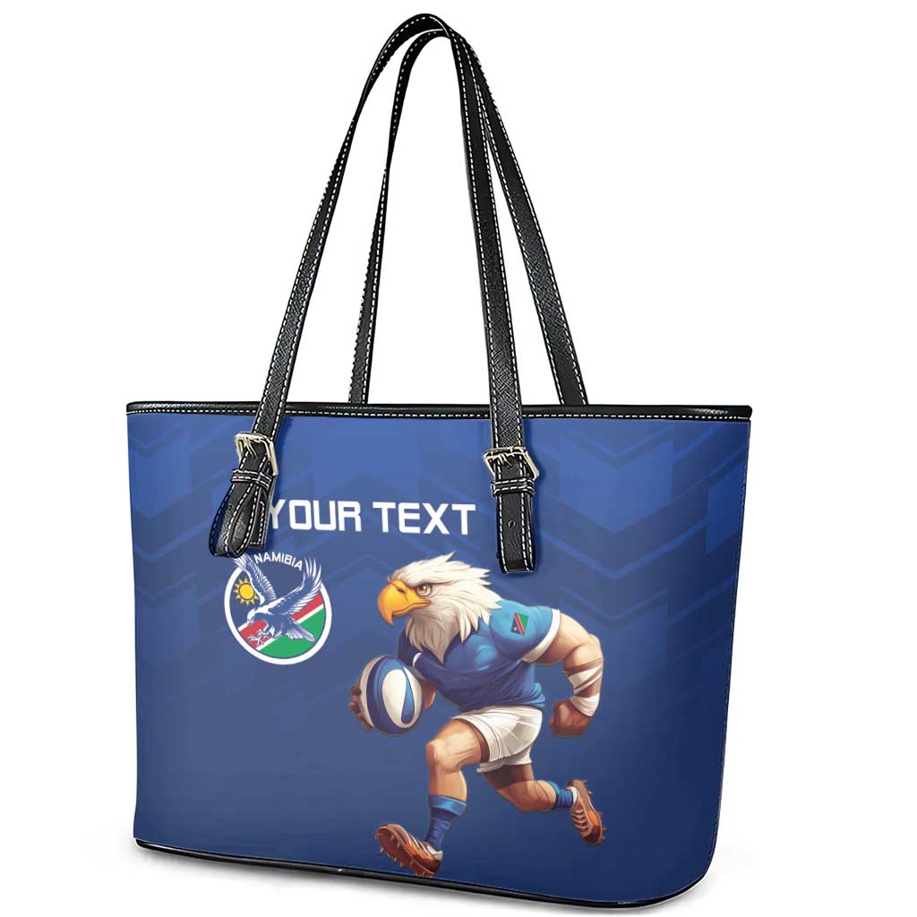 Namibia Rugby Custom Leather Tote Bag Go Welwitschias
