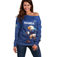 Namibia Rugby Custom Off Shoulder Sweater Go Welwitschias