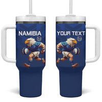 Namibia Rugby Custom Tumbler With Handle Go Welwitschias