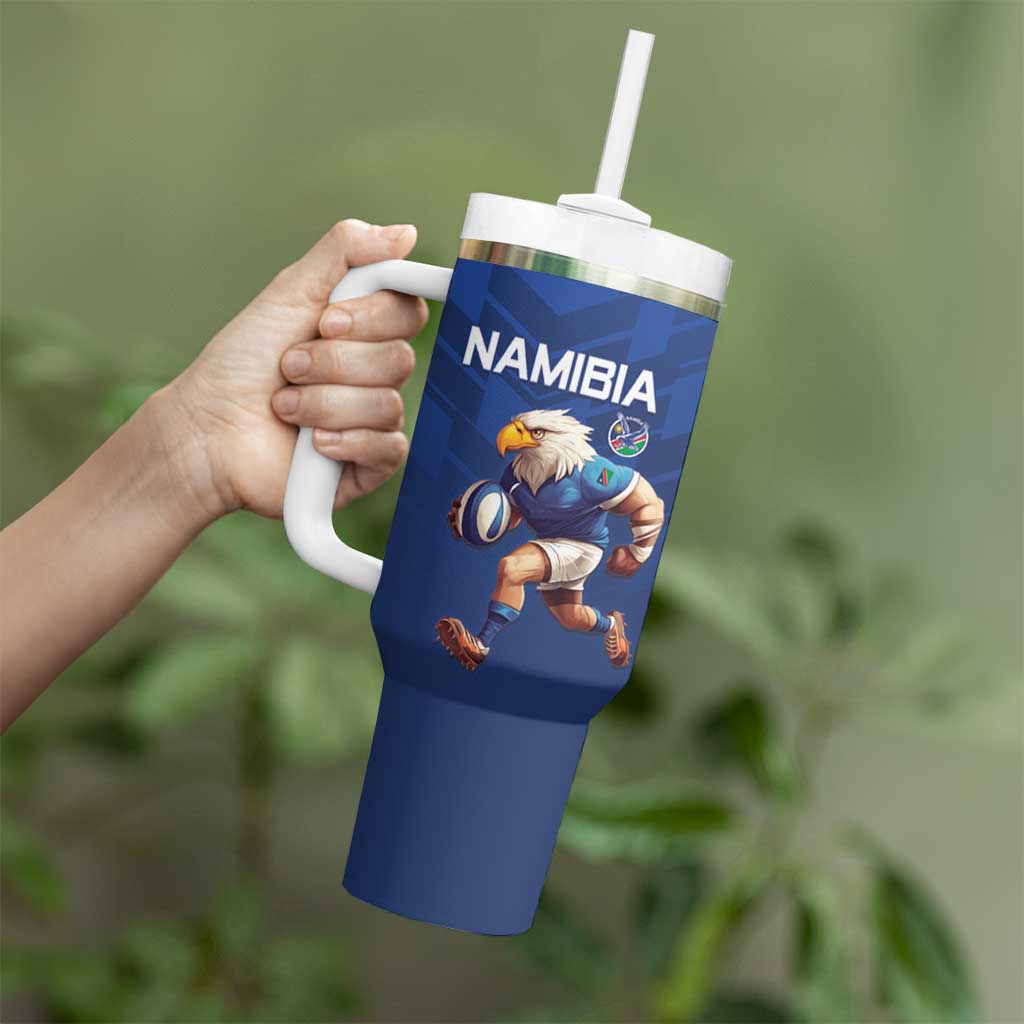Namibia Rugby Custom Tumbler With Handle Go Welwitschias