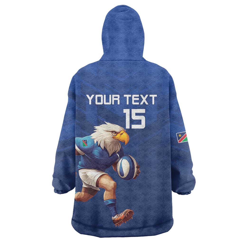 Namibia Rugby Custom Wearable Blanket Hoodie Go Welwitschias
