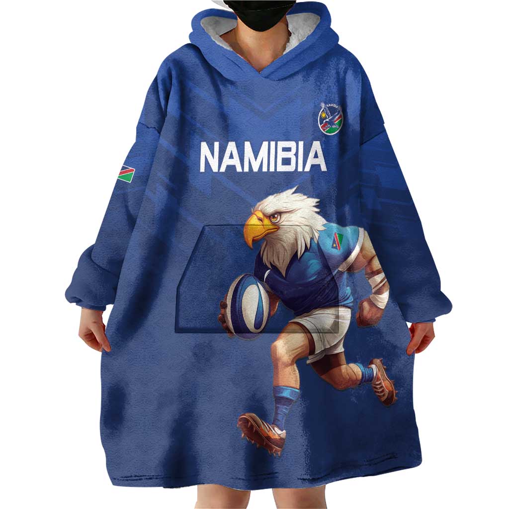 Namibia Rugby Custom Wearable Blanket Hoodie Go Welwitschias