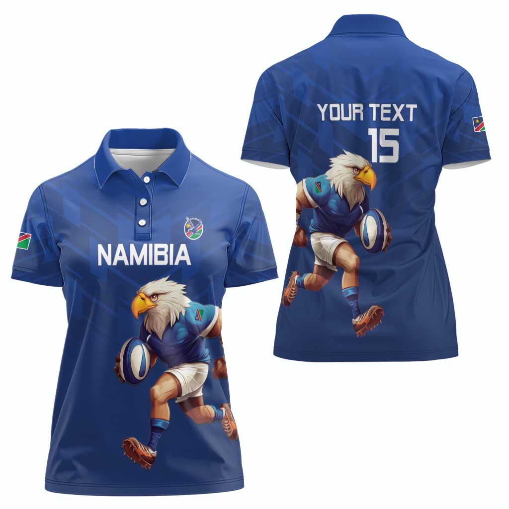 Namibia Rugby Custom Women Polo Shirt Go Welwitschias