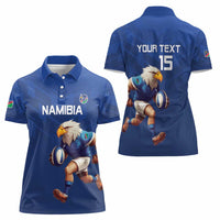 Namibia Rugby Custom Women Polo Shirt Go Welwitschias