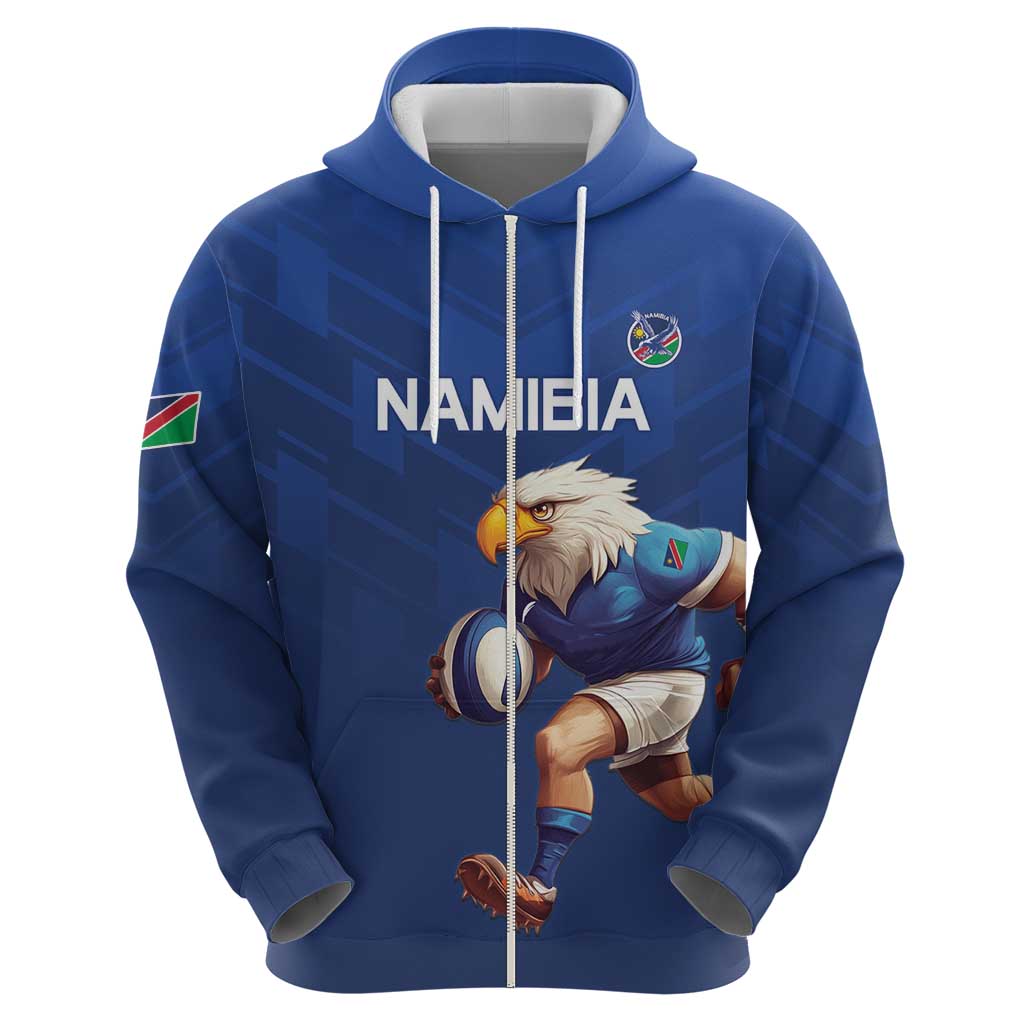 Namibia Rugby Custom Zip Hoodie Go Welwitschias