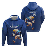 Namibia Rugby Custom Zip Hoodie Go Welwitschias