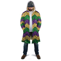 Mardi Gras Zigzag Sparkle Style Cloak