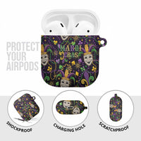 Mardi Gras Carnival Night AirPods Case Jester Mask Fantasy