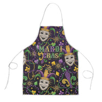 Mardi Gras Carnival Night Apron Jester Mask Fantasy