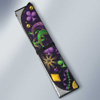 Mardi Gras Carnival Night Auto Sun Shade Jester Mask Fantasy