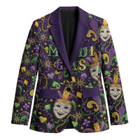 Mardi Gras Carnival Night Blazer Jester Mask Fantasy