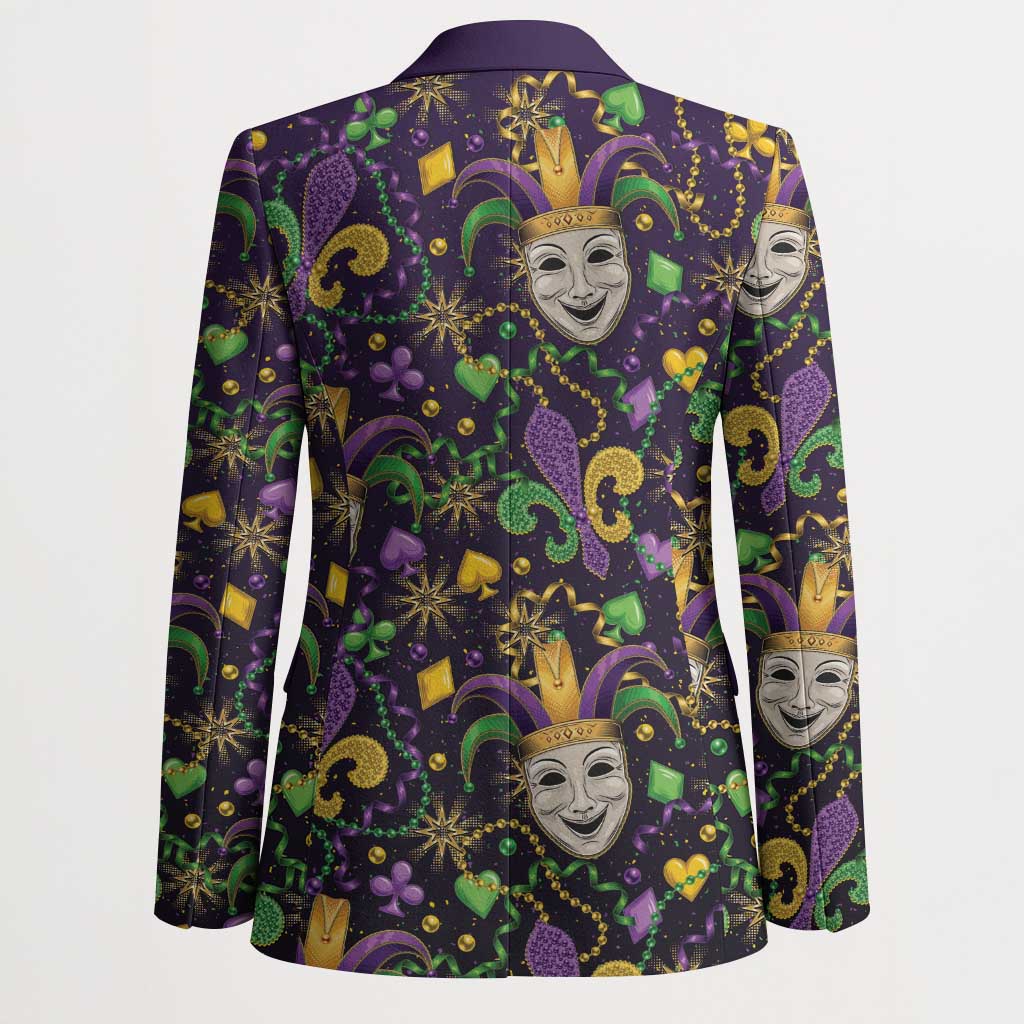 Mardi Gras Carnival Night Blazer Jester Mask Fantasy