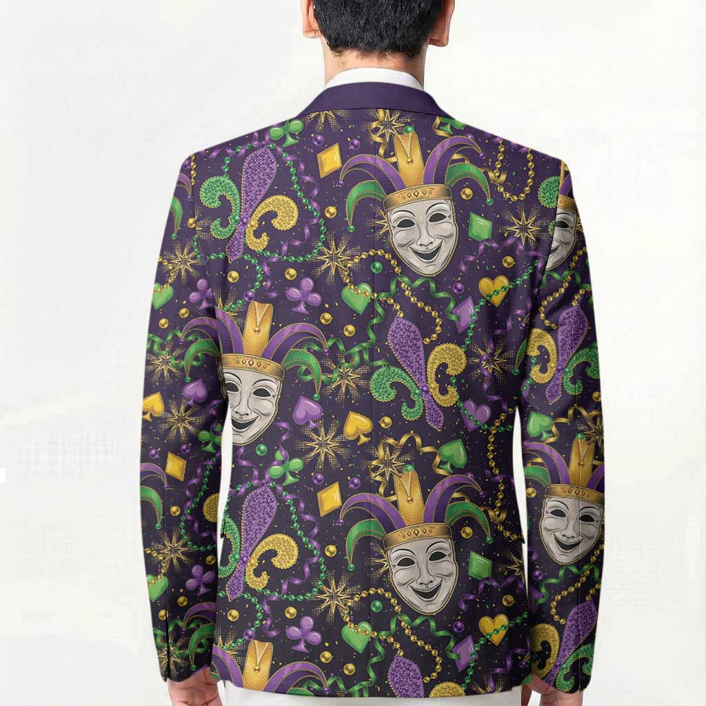 Mardi Gras Carnival Night Blazer Jester Mask Fantasy
