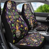 Mardi Gras Carnival Night Car Seat Cover Jester Mask Fantasy