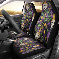 Mardi Gras Carnival Night Car Seat Cover Jester Mask Fantasy