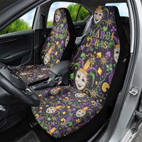 Mardi Gras Carnival Night Car Seat Cover Jester Mask Fantasy