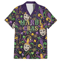 Mardi Gras Carnival Night Hawaiian Shirt Jester Mask Fantasy