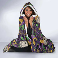 Mardi Gras Carnival Night Hooded Blanket Jester Mask Fantasy