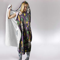 Mardi Gras Carnival Night Hooded Blanket Jester Mask Fantasy