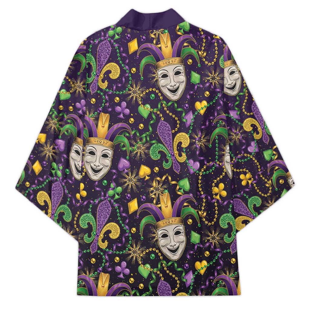 Mardi Gras Carnival Night Kimono Jester Mask Fantasy